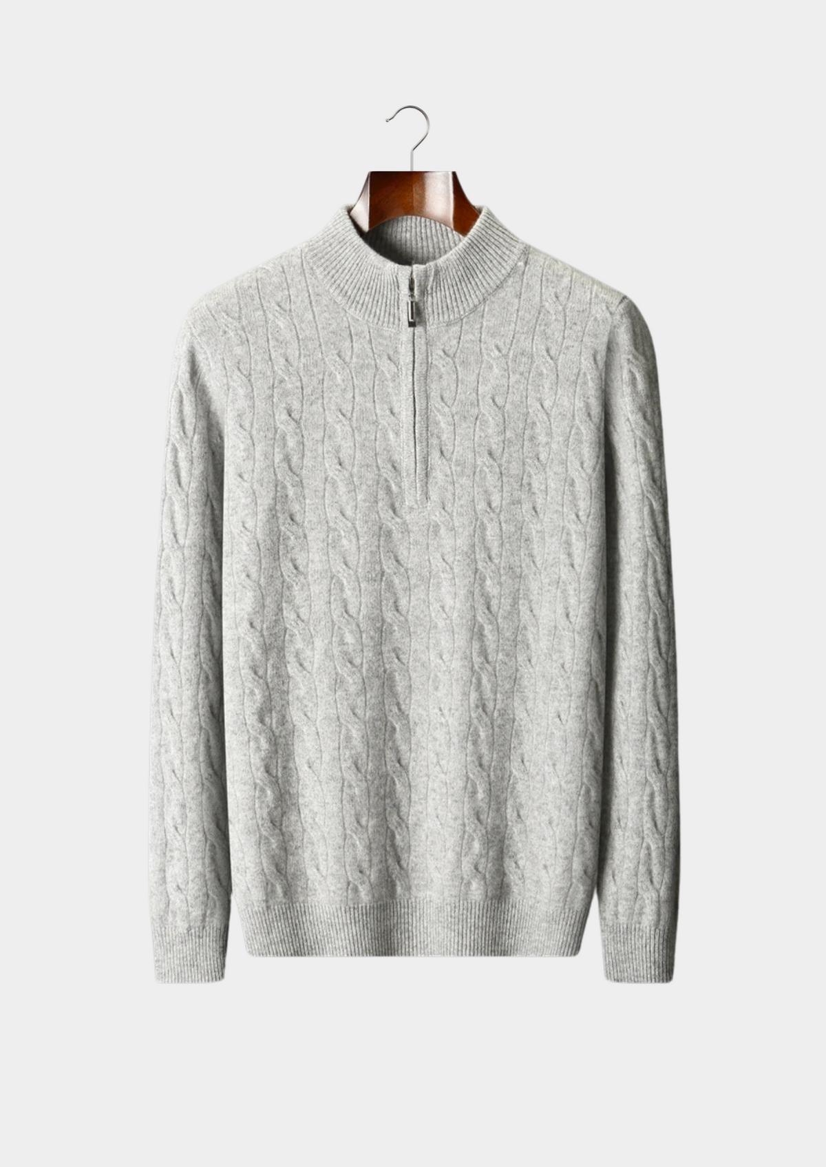 CAVALLO WOOL CABLE HALF ZIP