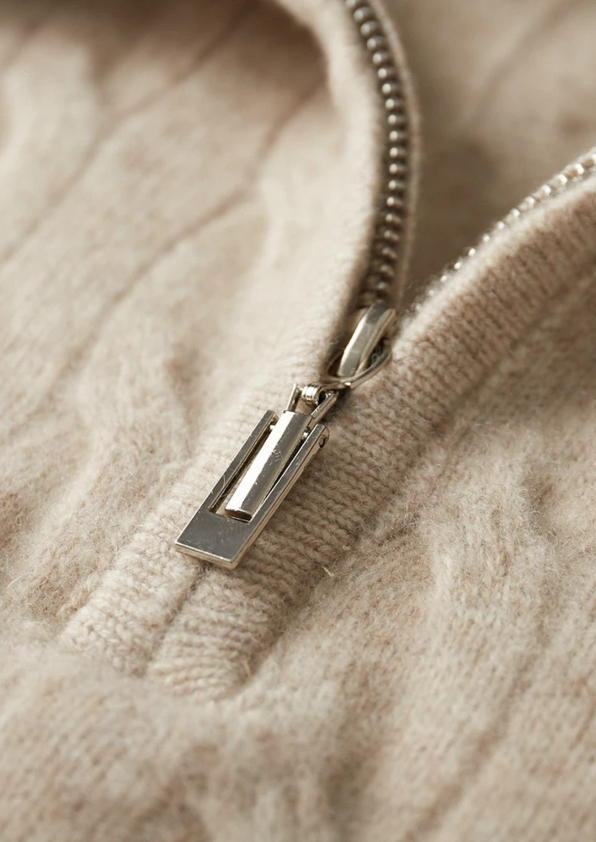 CAVALLO WOOL CABLE HALF ZIP