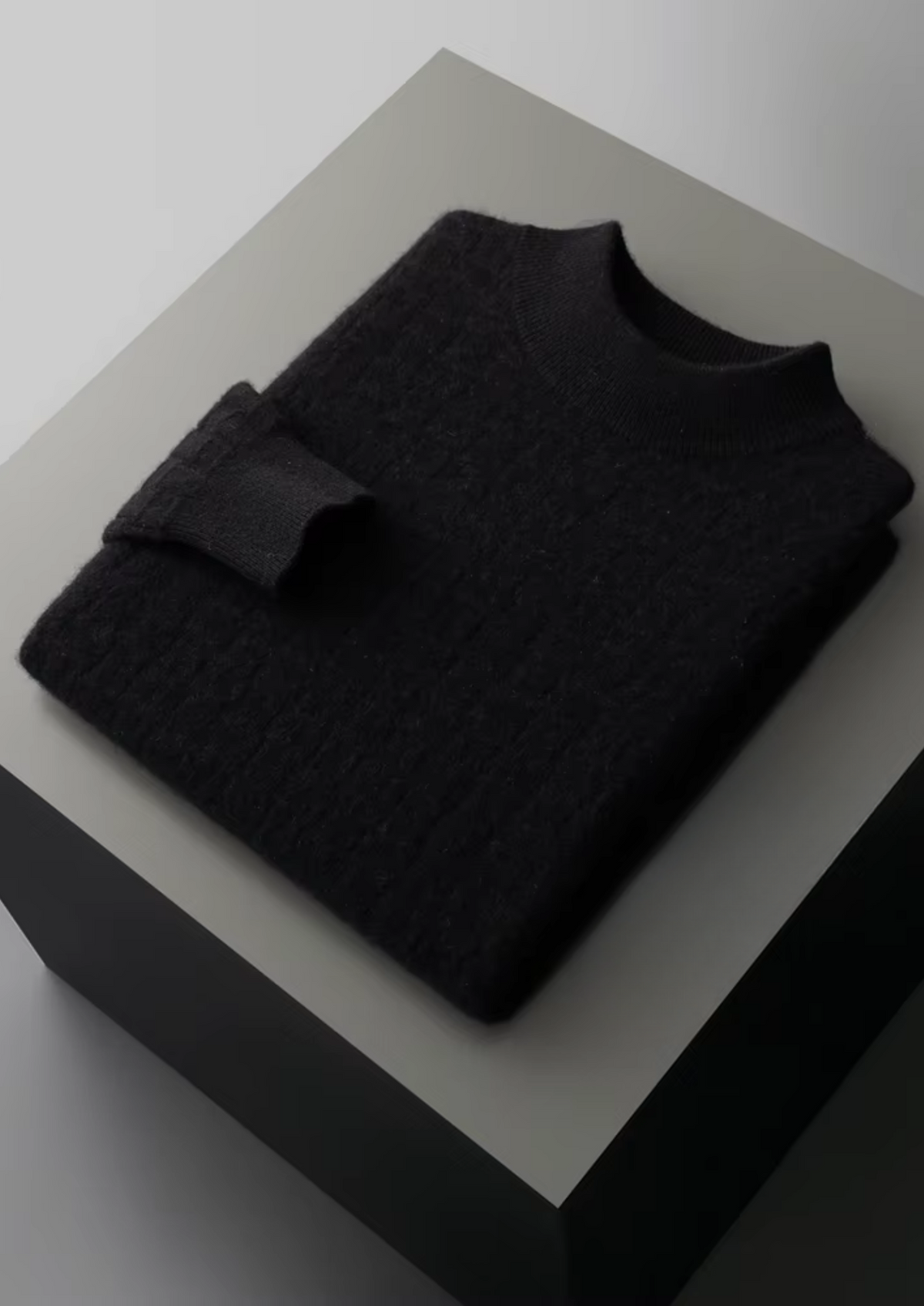 Cavallo WOOL TEXTURED MOCKNECK