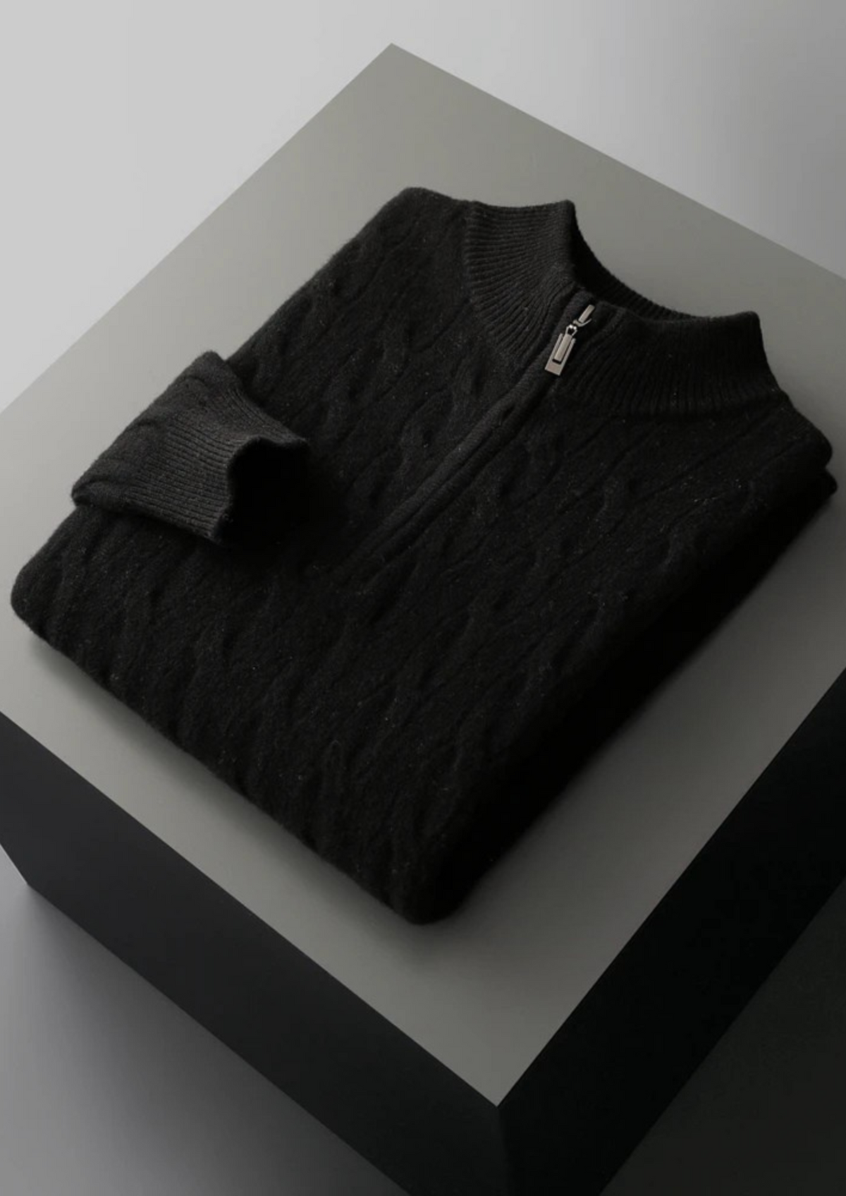 CAVALLO WOOL CABLE HALF ZIP
