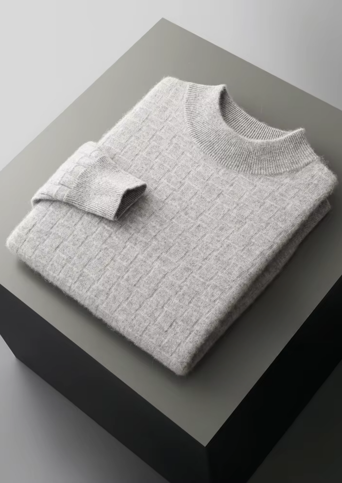 Cavallo WOOL TEXTURED MOCKNECK