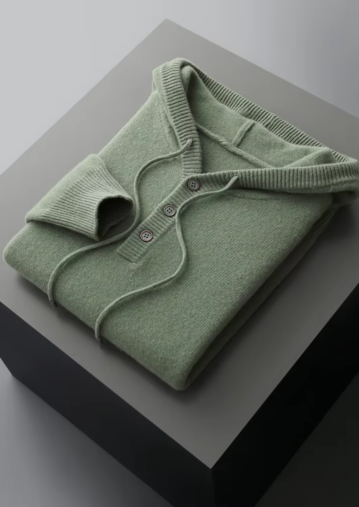 Cavallo WOOL BUTTON HOODIE