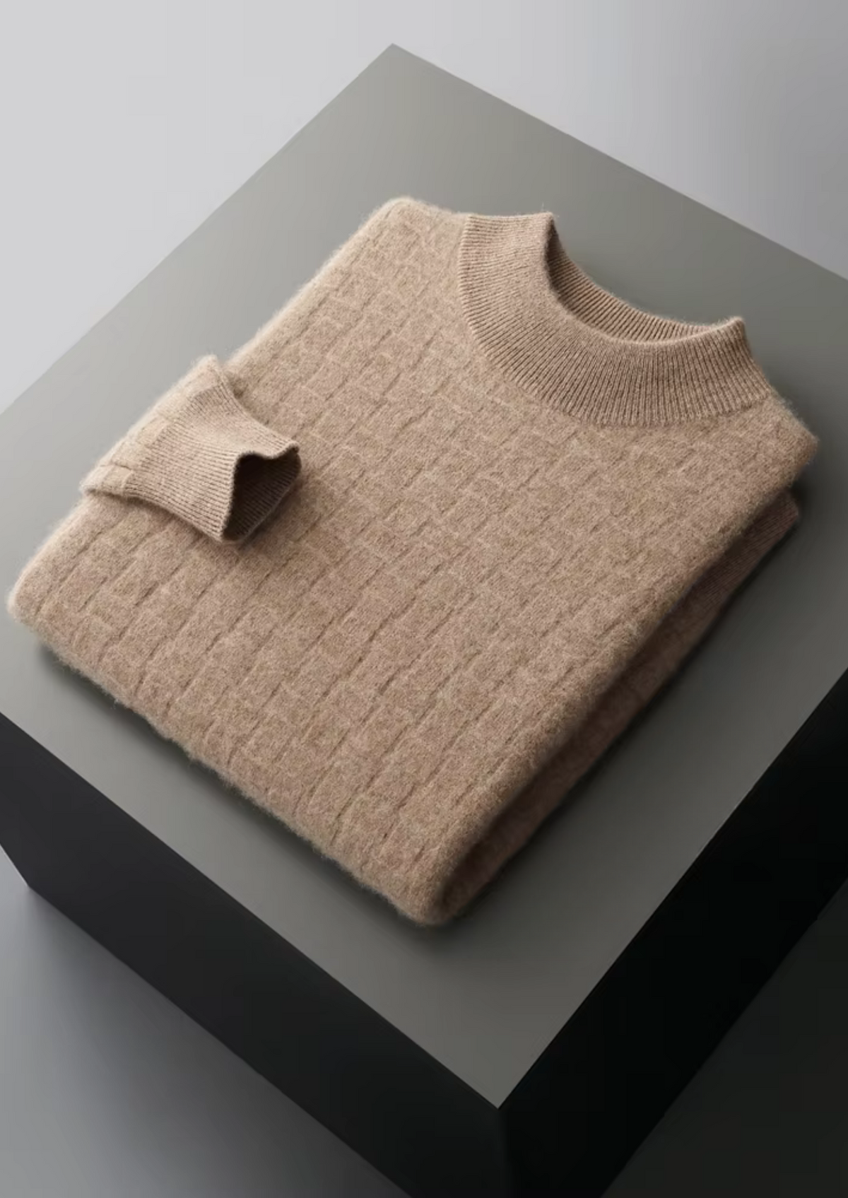 Cavallo WOOL TEXTURED MOCKNECK