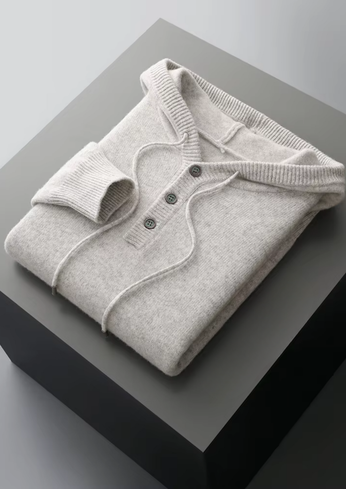 Cavallo WOOL BUTTON HOODIE