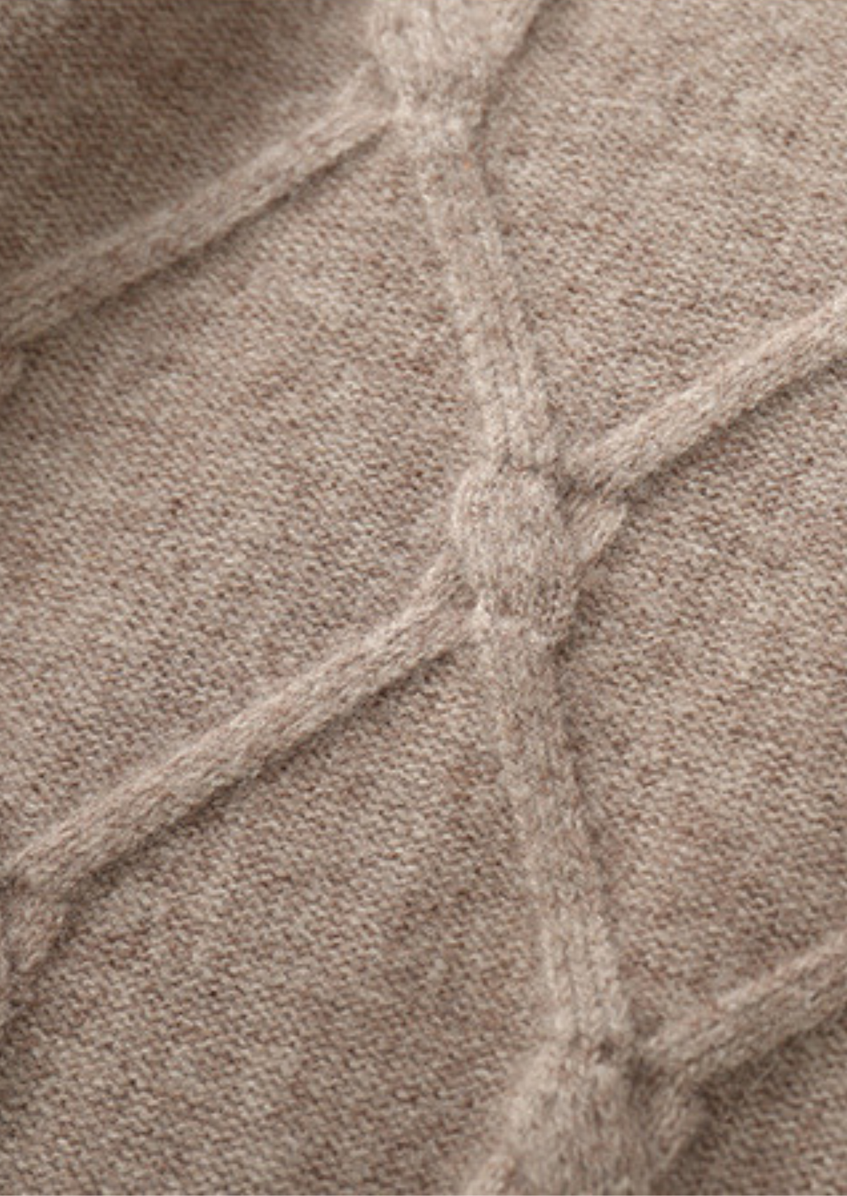 100% CASHMERE PATTERN CREWNECK