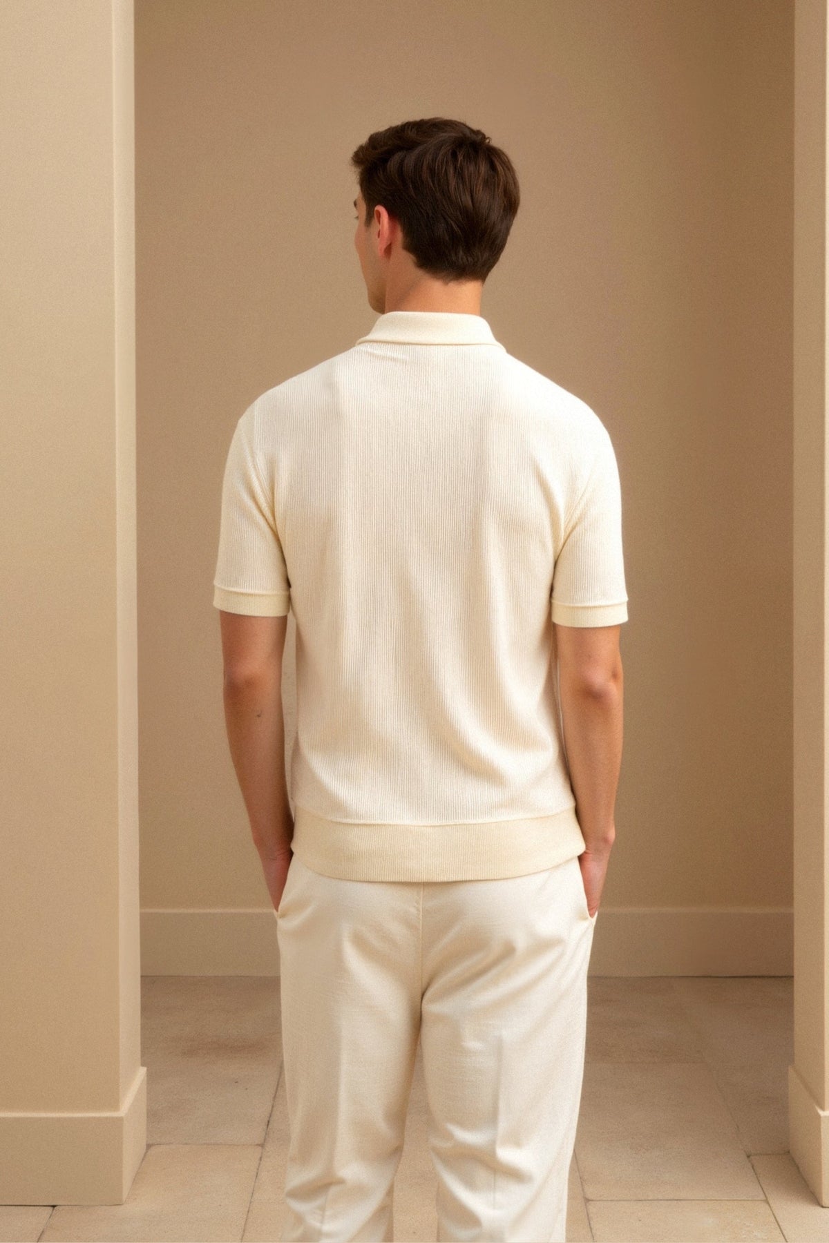 Cavallo Woolen Structure Polo T-Shirt