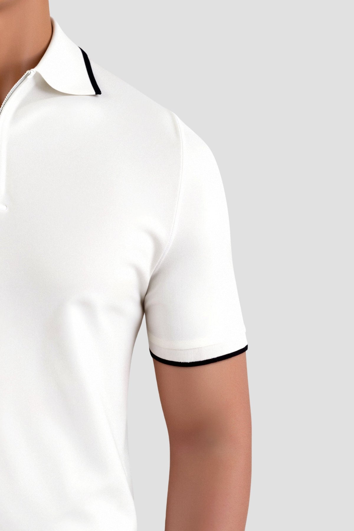 Cavallo Knitted Quarter Zip Golf Polo
