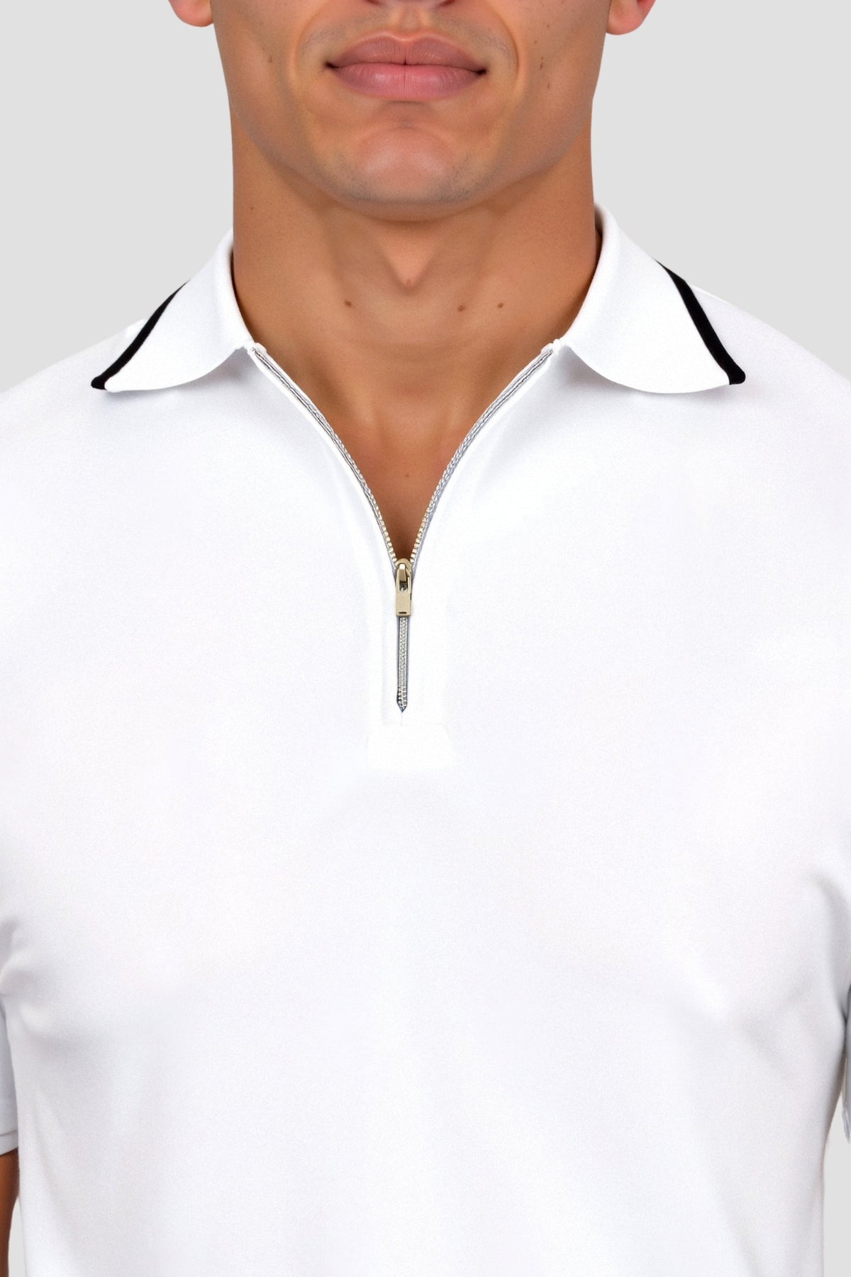 Cavallo Knitted Quarter Zip Golf Polo