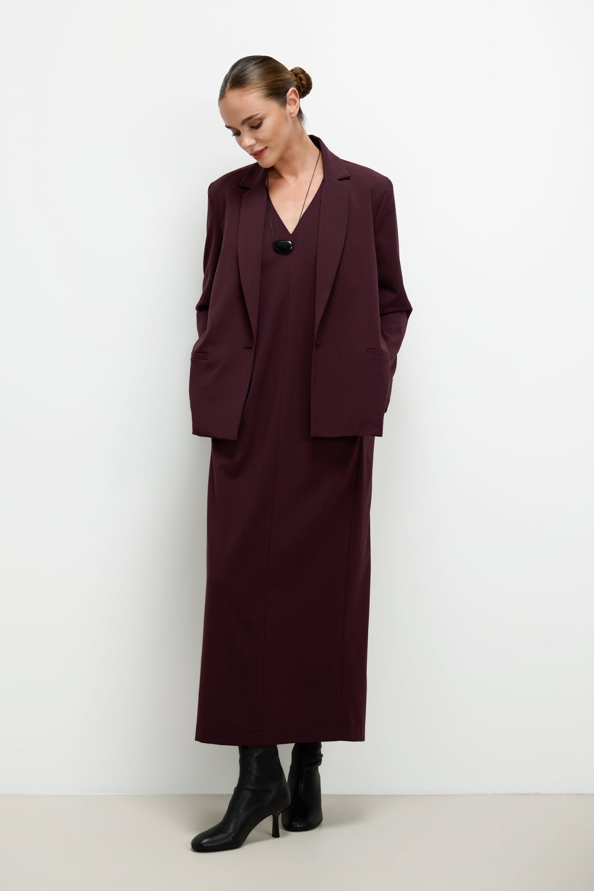 Neve Dress | Burgundy