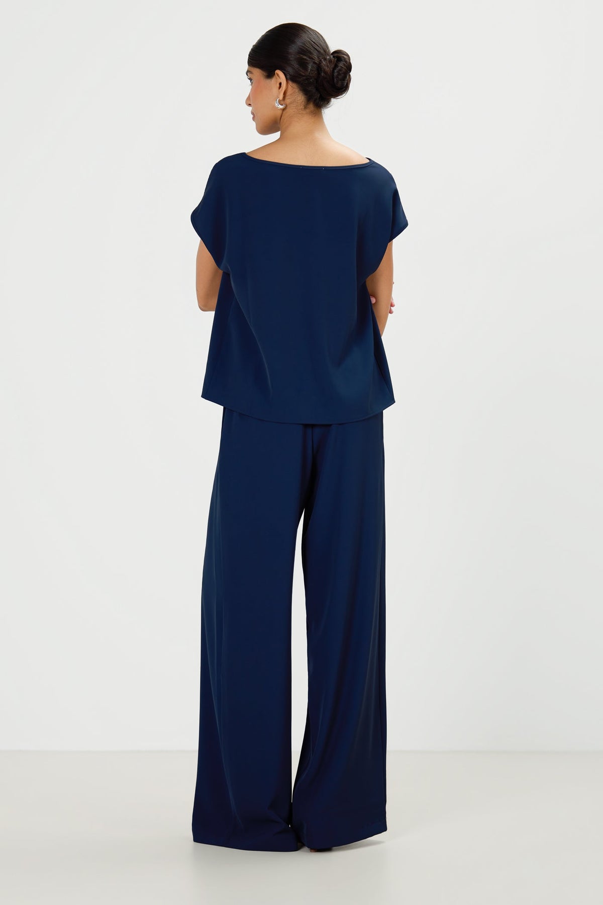Blanchett Button Top | Navy