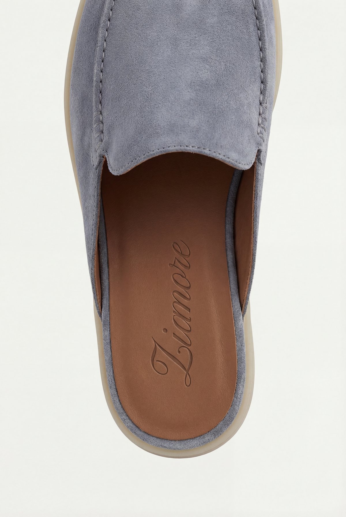Yacht Suede Mule Baby Blue