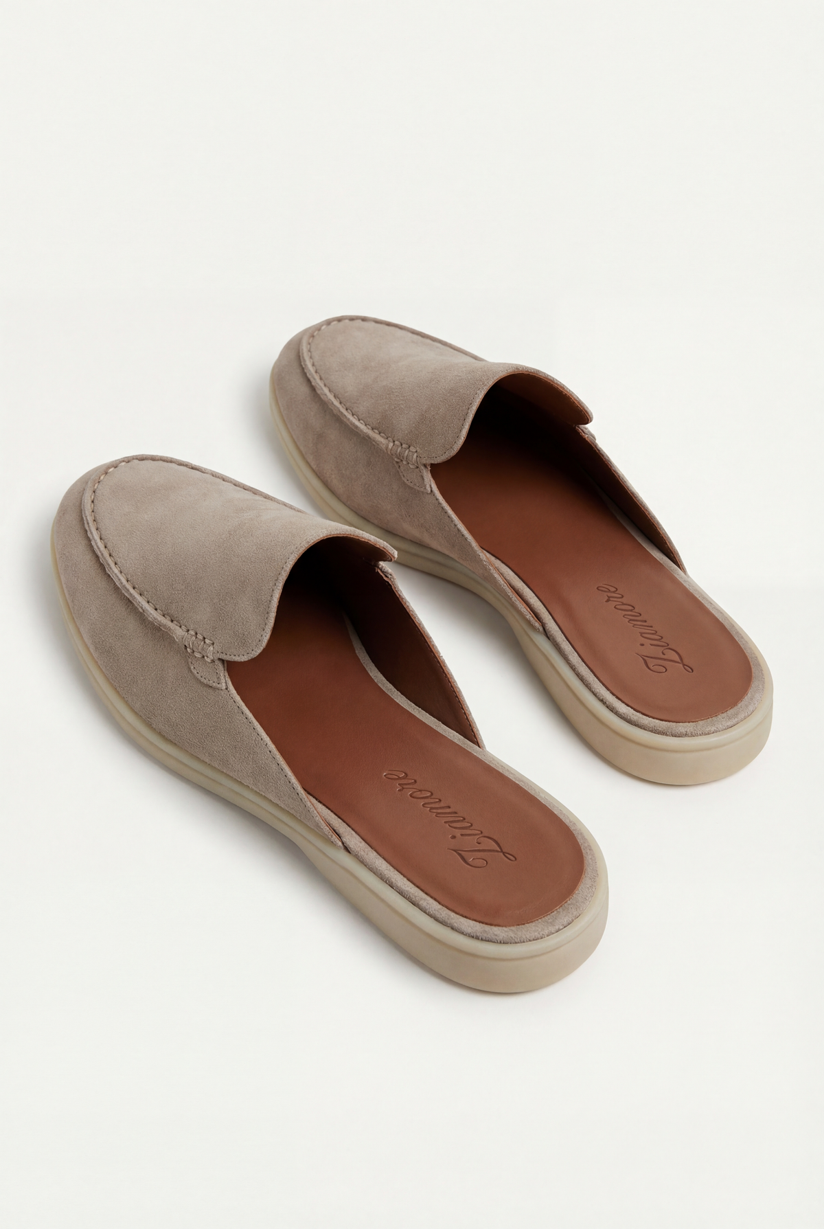 Yacht Suède Mule Light Gray