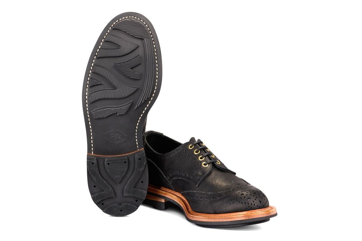 Bourton Country Shoe - Black Buffalo (Tricker's Exclusive)