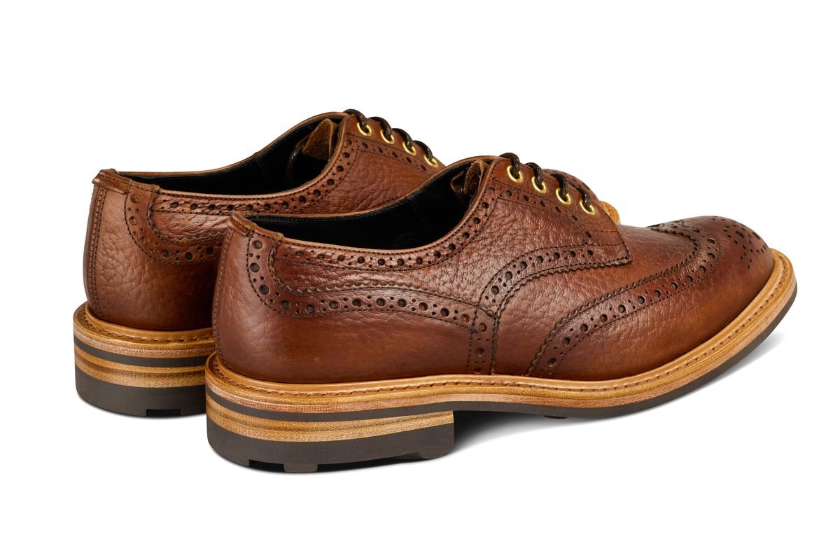 Bourton Country Shoe - Brown Buffalo (Tricker's Exclusive)