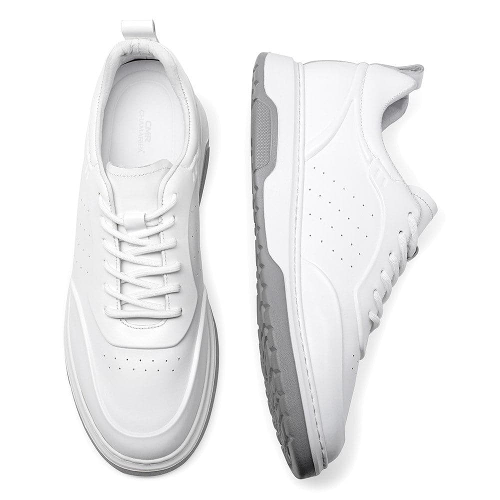 6 CM / 2.36 Inches CMR CHAMARIPA Men's Elevator Sports Shoes - Low White Sneakers