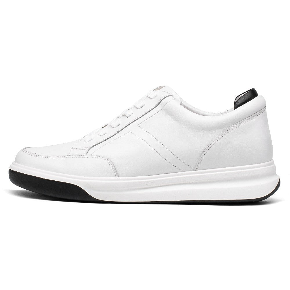 7CM/2.76 Inches CMR CHAMARIPA Men's White Leather Elevator Sneakers