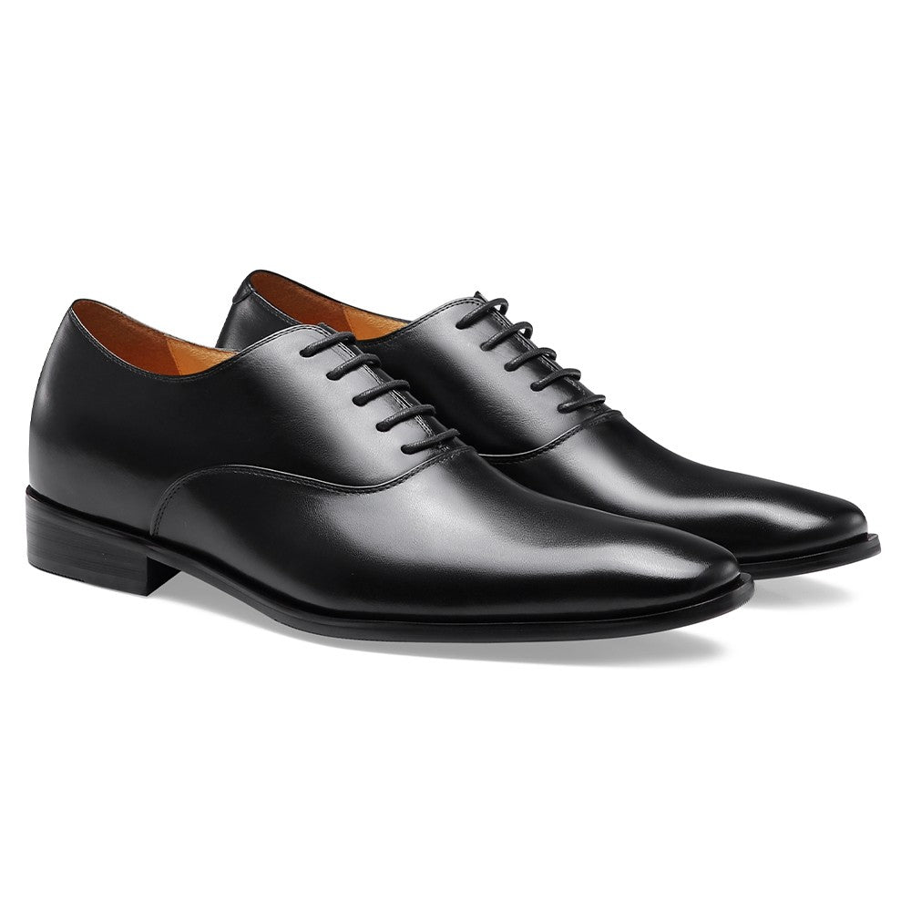 7 CM / 2.76 Inches CMR CHAMARIPA Glossy Elevator Tuxedo Shoes Patent Leather High Increase Shoes