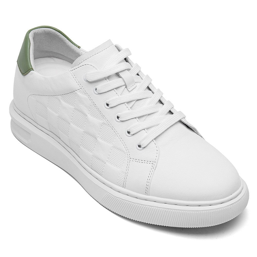 7 CM/2.76 Inches CMR CHAMARIPA Height Boost White Casual Sneakers