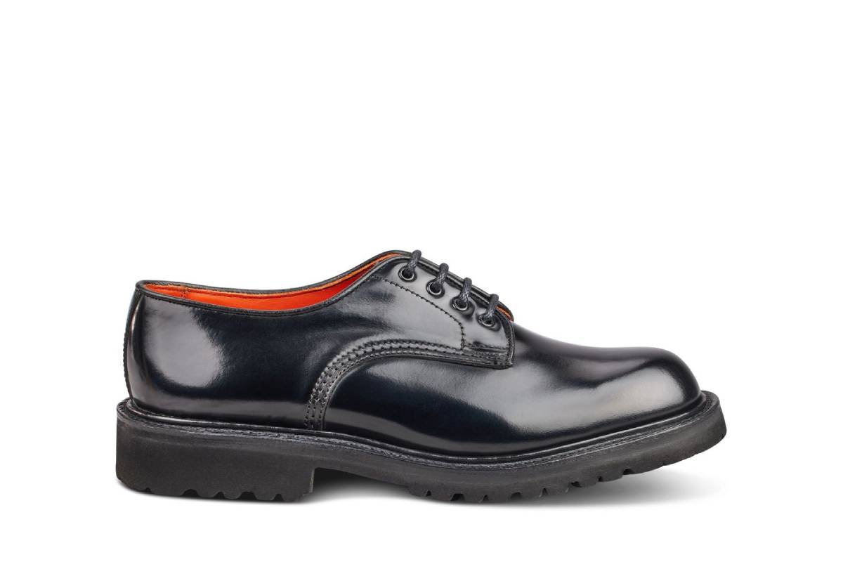 Linda Derby Tramper Shoe - Black Bookbinder