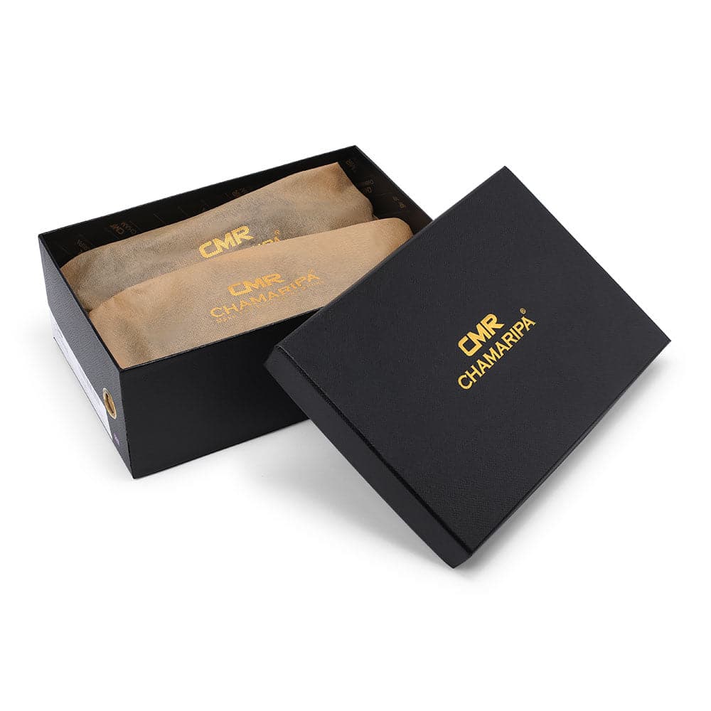 8CM /3.15 Inches - CMR CHAMARIPA Elevator Shoes Height Increasing Shoes For Men Black Leather Casual Sneaker Shoes