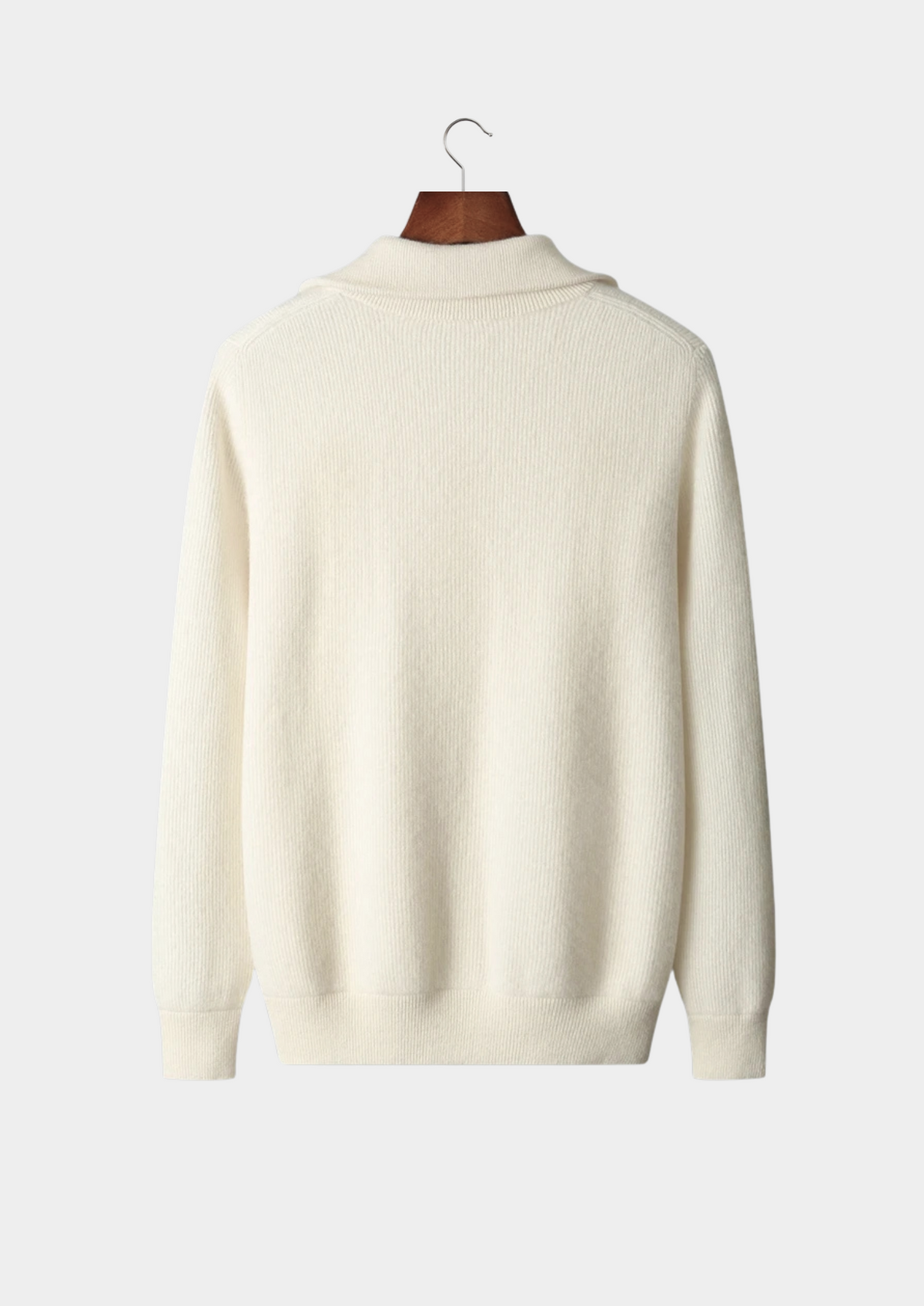 Cavallo Wool Ribbed Zipper Cardigan