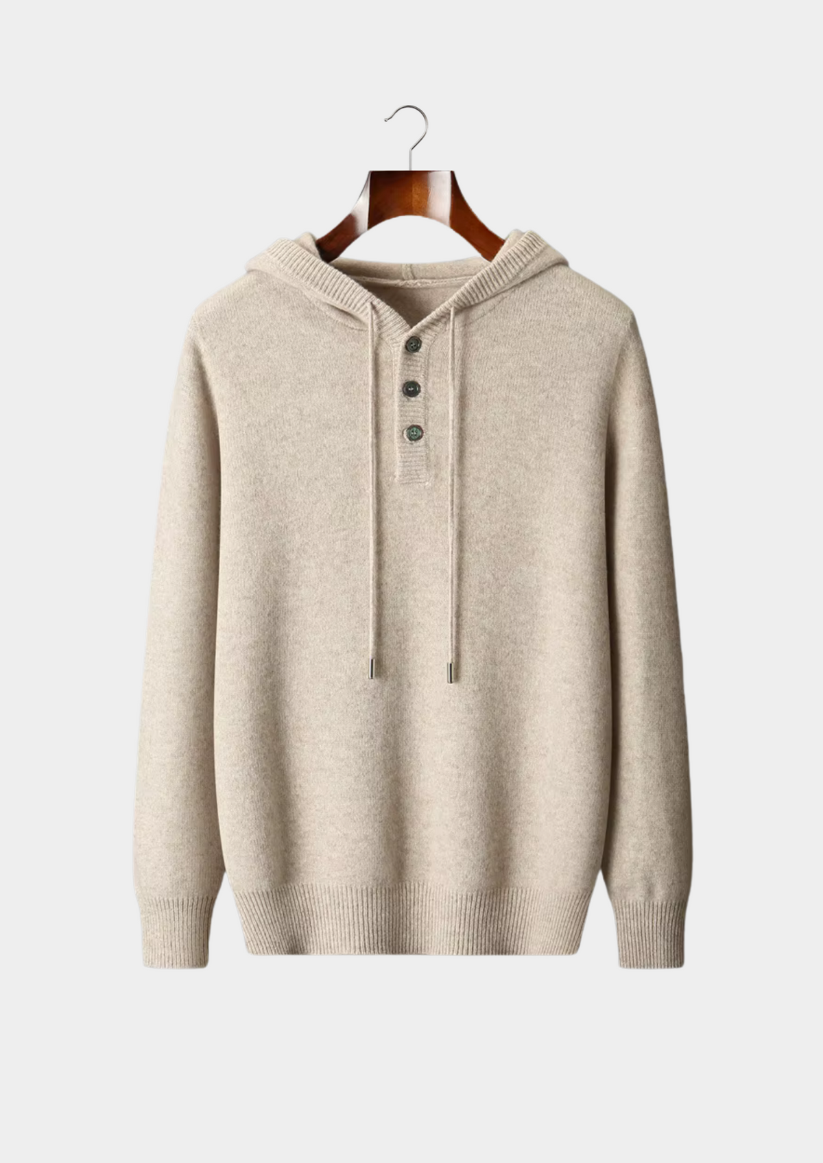 Cavallo  WOOL BUTTON HOODIE