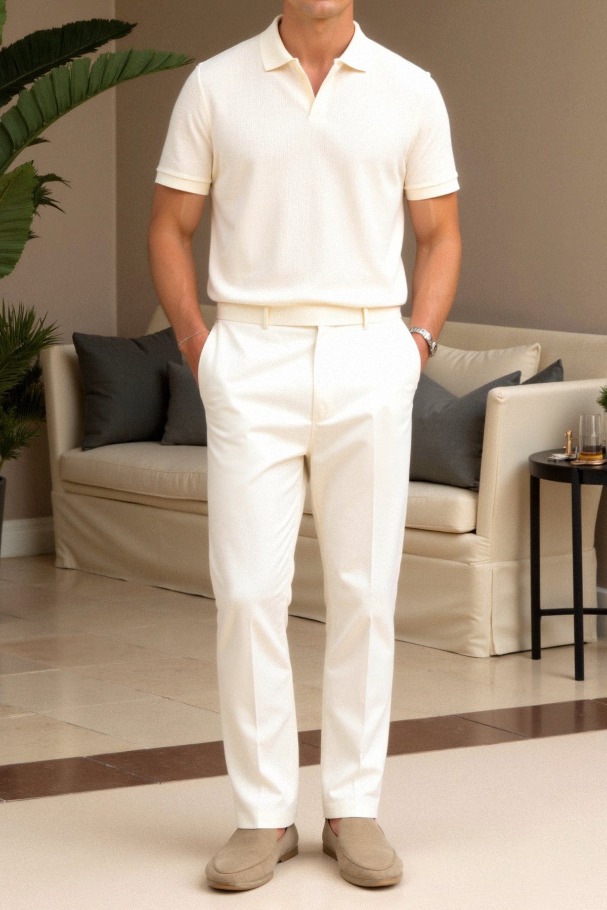 Cavallo Woolen Structure Polo T-Shirt