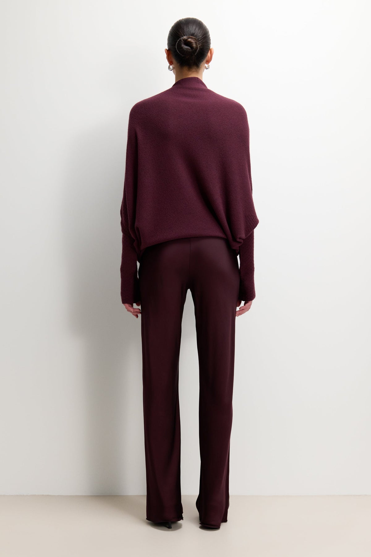 Asymmetric Draped | Amethyst Plum | Seamless Knit