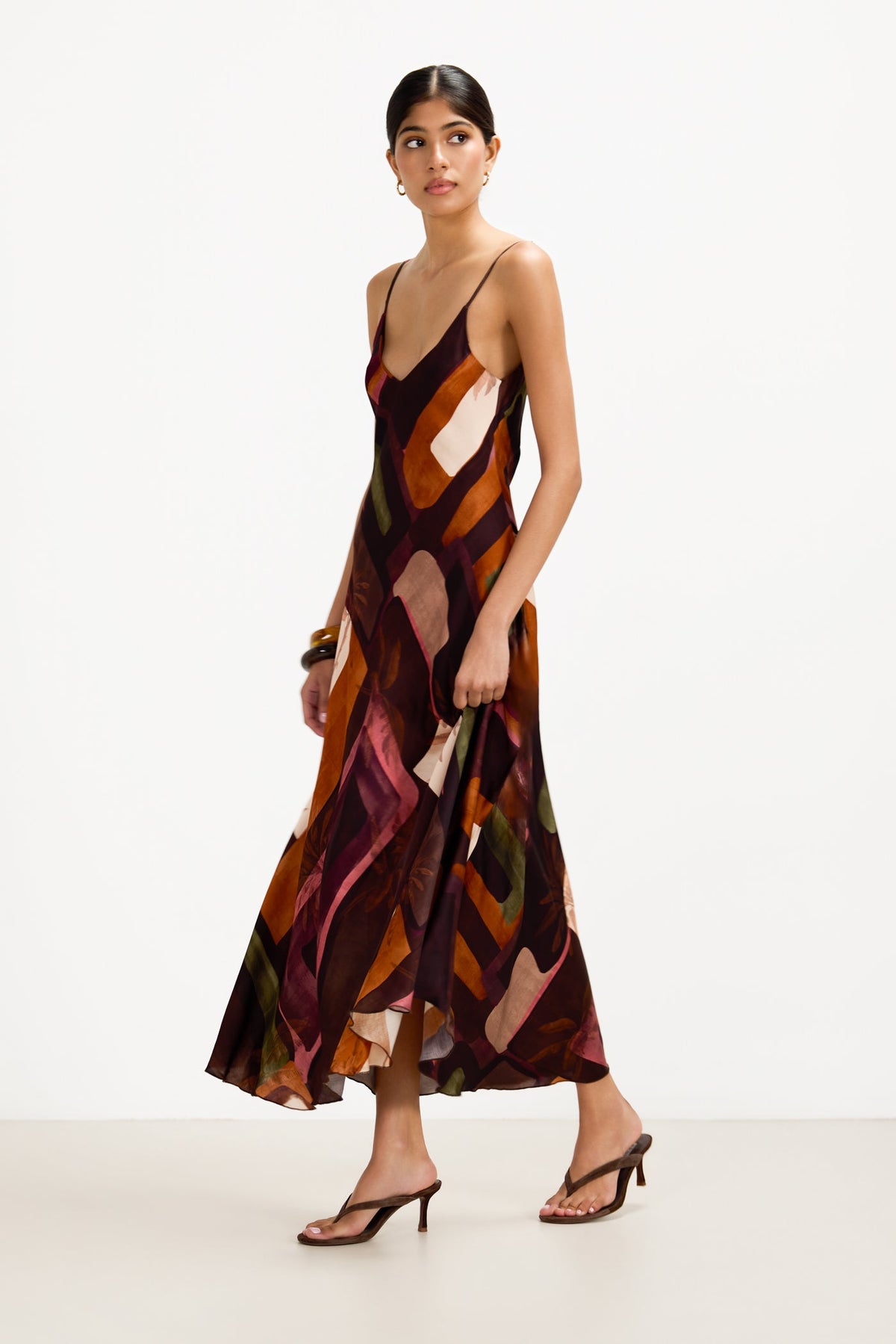 Anne Slip Dress | Sunset Geo