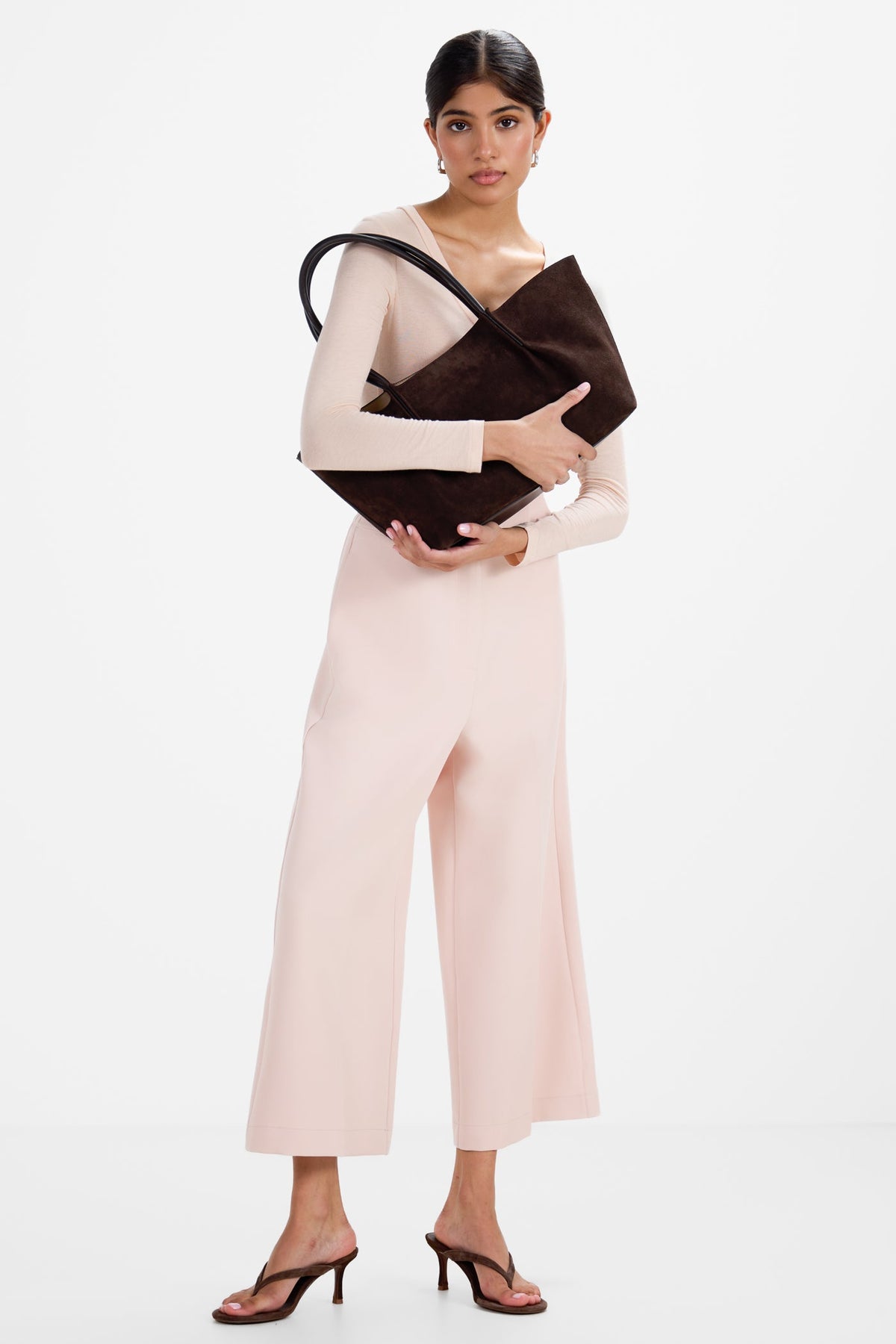 Spencer Tailored Elastic Waist Trousers | Dusty Pink