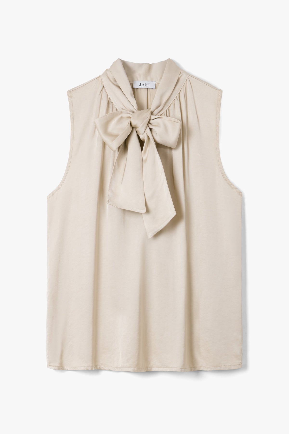 Lyanne Bow Neck Tie Satin Blouse | Honey