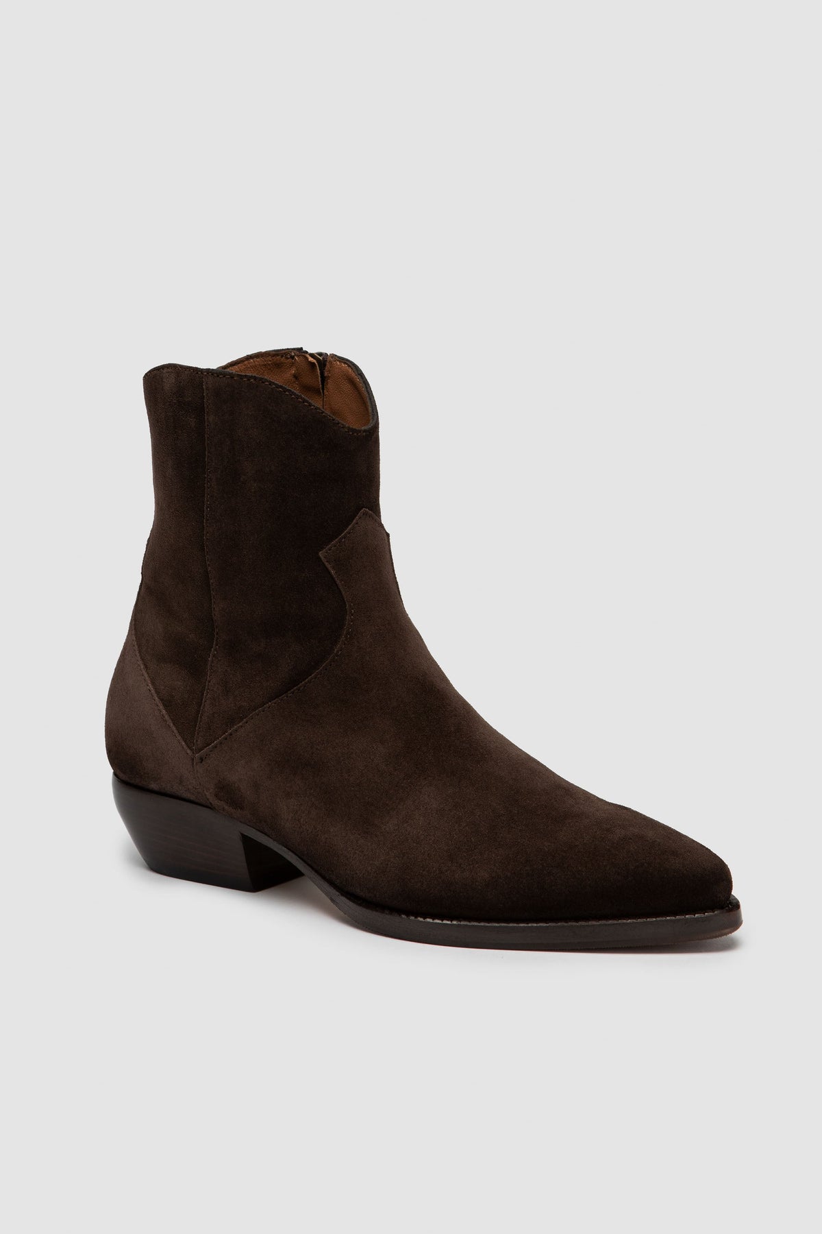 NARA dark brown suede