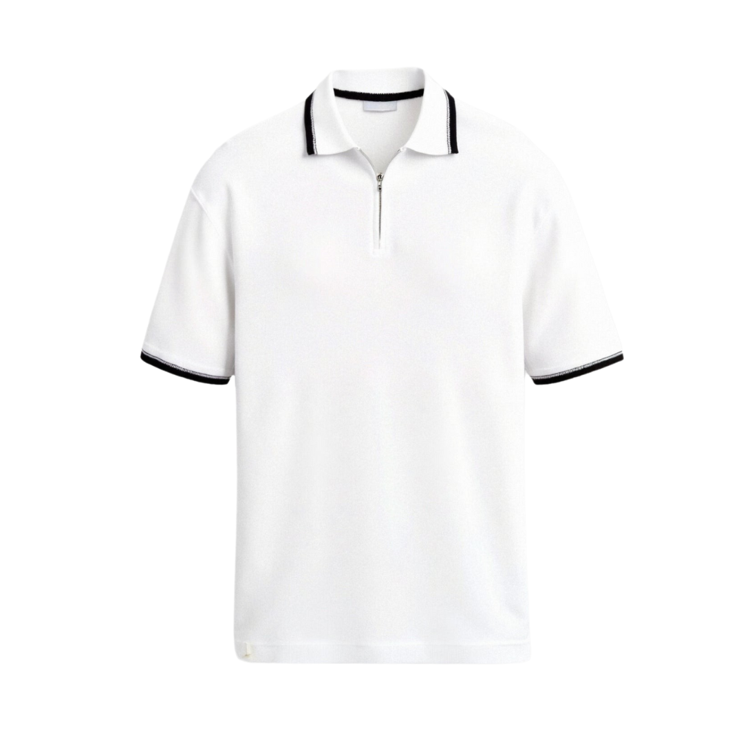 Cavallo  Knitted Quarter Zip Golf Polo