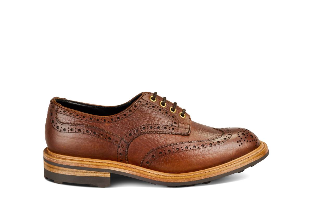 Bourton Country Shoe -  Brown Buffalo (Tricker's Exclusive)