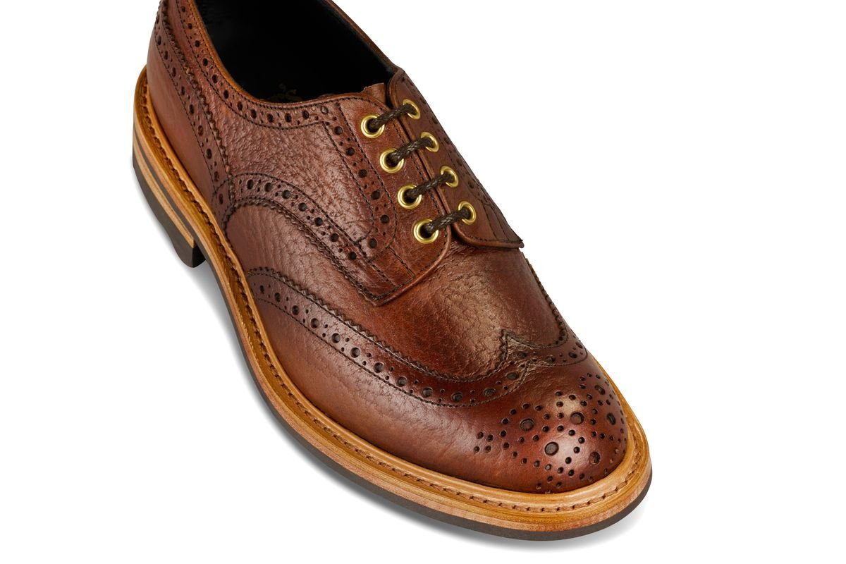 Bourton Country Shoe -  Brown Buffalo (Tricker's Exclusive)