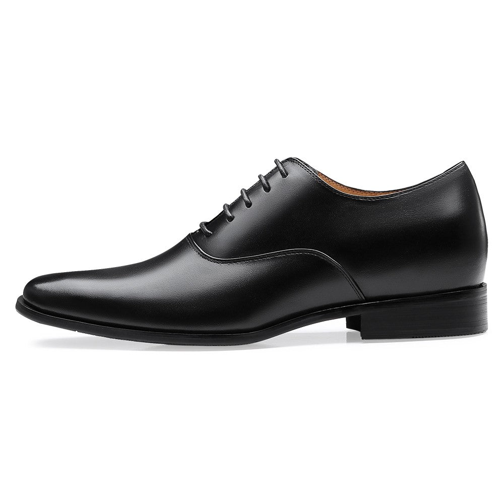7 CM / 2.76 Inches CMR CHAMARIPA  Glossy Elevator Tuxedo Shoes Patent Leather High Increase Shoes