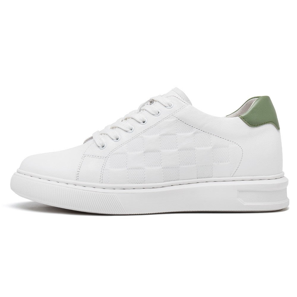 7 CM/2.76 Inches CMR CHAMARIPA  Height Boost White Casual Sneakers